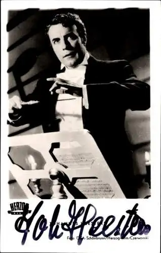 Ak Schauspieler Johannes Heesters, Filmszene, Autogramm