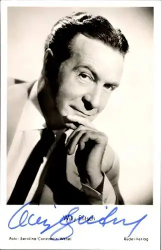 Ak Schauspieler Willy Fritsch, Portrait, Autogramm