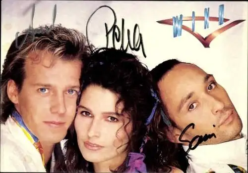 Ak Schauspieler und Sänger Wind, Gruppenbild, Autogramm