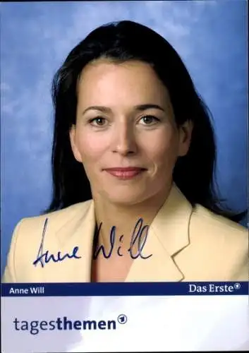 Ak Schauspielerin und Moderatorin Anne Will, Portrait, ARD tagesthemen