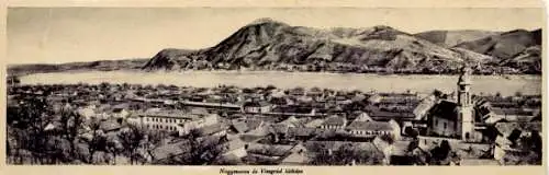 Klapp Ak Visegrad Plintenburg Ungarn, Gesamtansicht