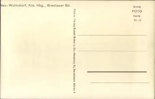 Ak Neu Wulmstorf Niedersachsen, Breslauer Straße, Lebensmittelgeschäft, Schlachterei