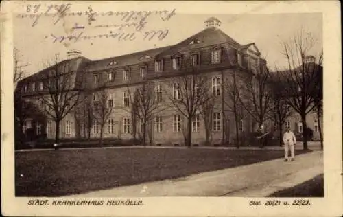 Ak Berlin Neukölln, Städtisches Krankenhaus