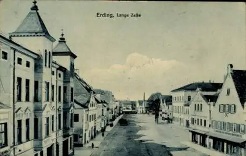 Ak Erding in Oberbayern, Lange Zeile