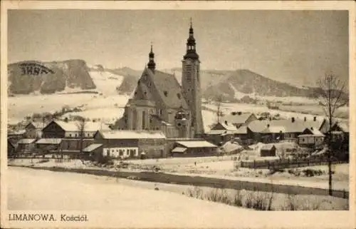 Ak Limanowa Polen, Kirche