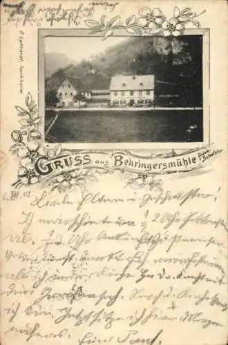 Ak Behringersmühle Gößweinstein in Oberfranken, Gasthaus