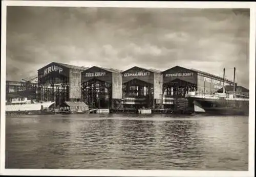 Ak Kiel, Germania Werft, Friedrich Krupp AG