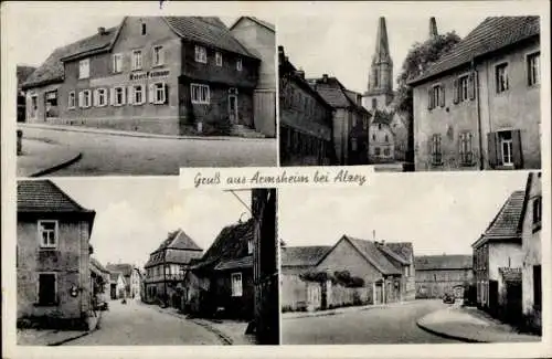 Ak Armsheim in Rheinhessen, Ortsansichten, Gemischtwarenhandlung