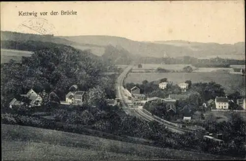 Ak Kettwig vor der Brücke Kettwig Essen im Ruhrgebiet, Gesamtansicht