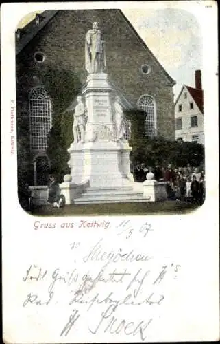 Ak Kettwig Essen im Ruhrgebiet, Denkmal