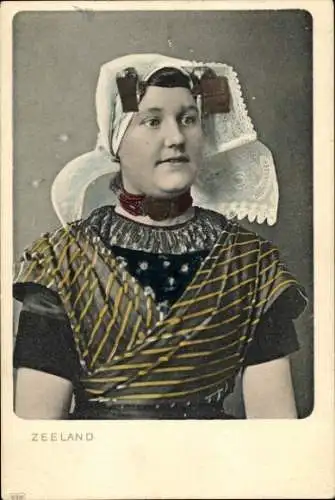 Ak Zeeland Niederlande, Niederländische Tracht