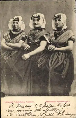 Ak Zeeland Niederlande, Niederländische Tracht