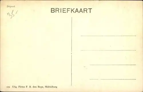 Ak Zeeland Niederlande, Zuid Bevelandsche dracht, Niederländische Tracht