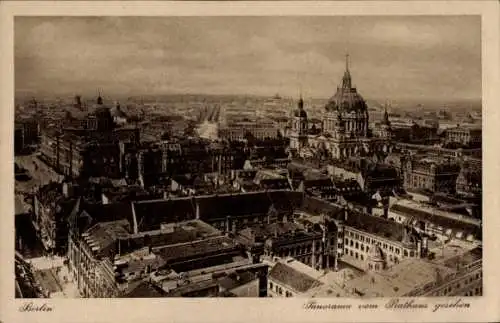 Ak Berlin Mitte, Blick vom Rathaus, Panorama