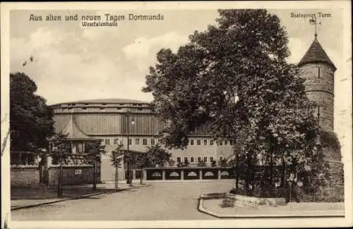 Ak Dortmund im Ruhrgebiet, Westfalenhalle, Steinerner Turm