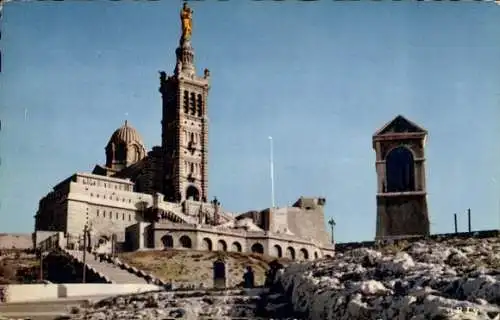 Ak Marseille Bouches du Rhône, Notre Dame la Garde