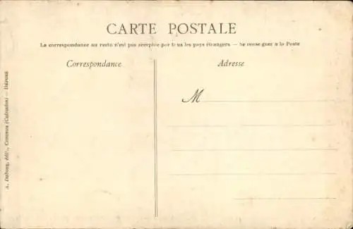 Ak Fontaine Henri Calvados, Das Vestibül des Schlosses