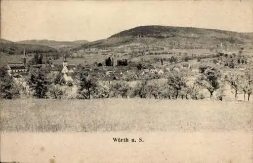 Ak Wœrth sur Sauer Woerth Wörth an der Sauer Elsass Bas Rhin, Panorama