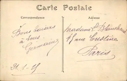 Ak Reims-Marne, Bombardierung, Rue Eugene Desteuque