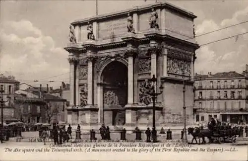 Ak Marseille Bouches du Rhône, Porte d’Aix