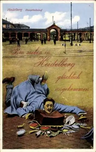 Ak Heidelberg am Neckar, Hauptbahnhof