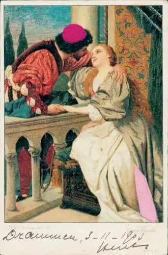 Stoff Künstler Litho Klimsch, Eugen, Romeo und Julia, Shakespeare