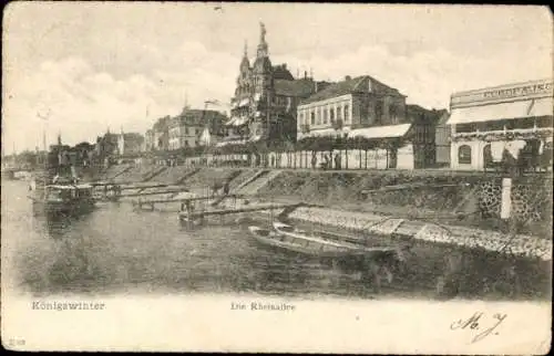 Ak Königswinter am Rhein, Rheinallee