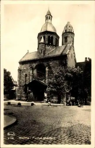 Ak Worms am Rhein, Paulus-Museum