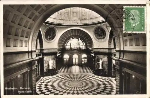 Ak Wiesbaden in Hessen, Kurhaus, Wandelhalle