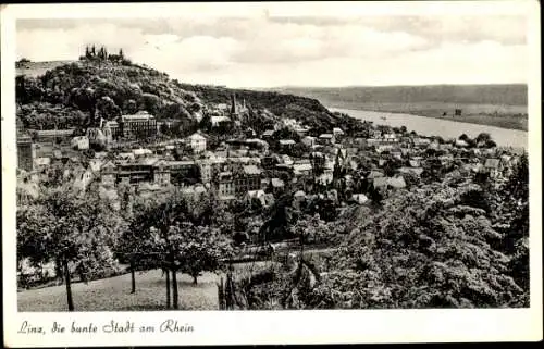 Ak Linz am Rhein, Panorama