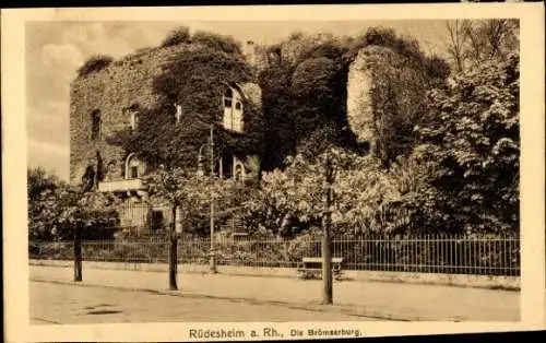 Ak Rüdesheim am Rhein, Brömserburg