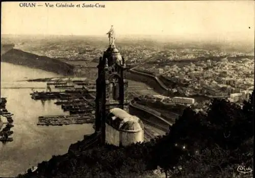 Ak Oran Algerien, Panorama, Santa Cruz