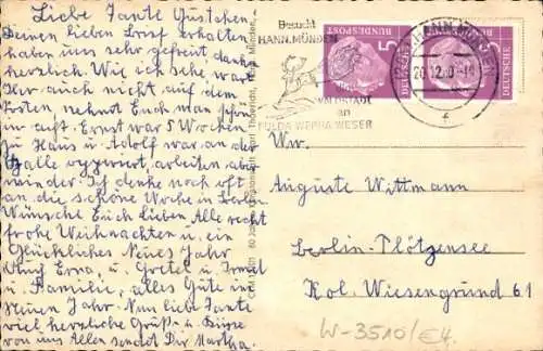 Ak Hann. Münden in Niedersachsen, Katharinenläuten, Nonne