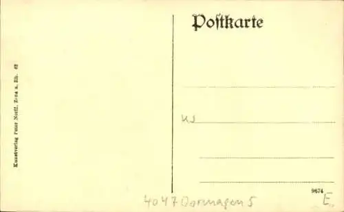 Ak Zons Dormagen am Niederrhein, Innenseite der Stadtmauer