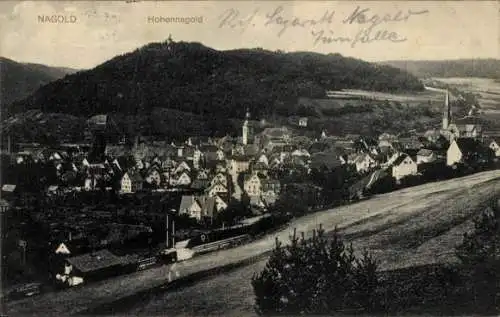 Ak Nagold im Schwarzwald, Gesamtansicht, Hohennagold