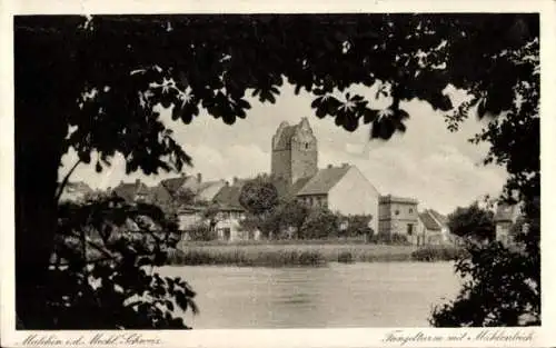 Ak Malchin in Mecklenburg, Mühlenteich