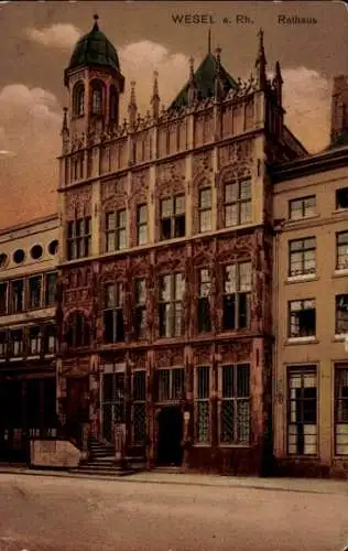 Ak Wesel am Niederrhein, Rathaus