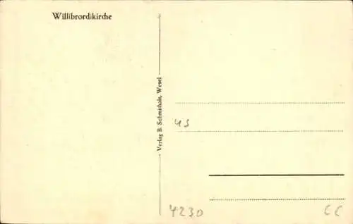 Ak Wesel am Niederrhein, Wilibrordikirche