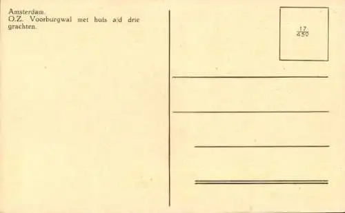 Ak Amsterdam Nordholland Niederlande, O. Z. Voorburgwal met huis