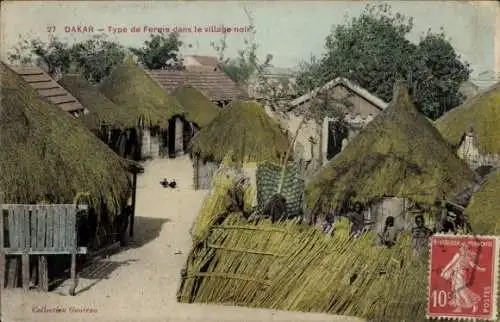 Ak Dakar, Senegal, Art der Farm im Black Village