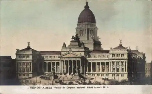 Ak Buenos Aires, Argentinien, Palast des Nationalkongresses