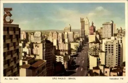 Ak São Paulo Brasilien, Avenida São João
