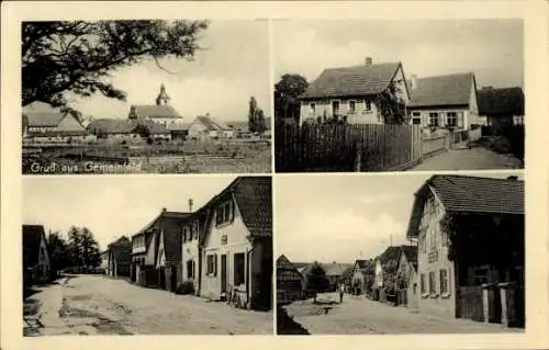 Ak Gemeinfeld Burgpreppach in Unterfranken, Straßenpartie