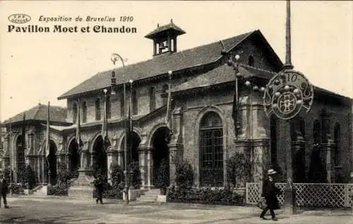 Ak Brüssel Brüssel, Ausstellung 1910, Pavillon Moet et Chandon