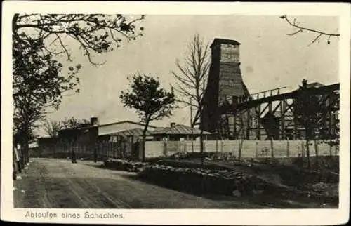 Set von 24 Ansichtskarten zum Thema Bergbau "Das Hohelied deutscher Arbeit" Oberschlesien