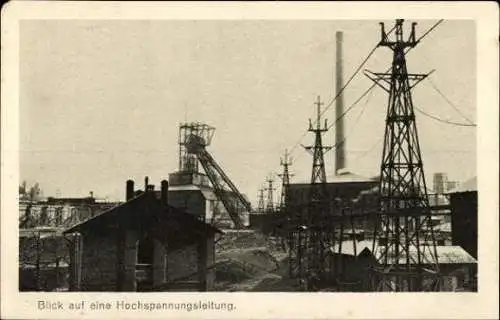 Set von 24 Ansichtskarten zum Thema Bergbau "Das Hohelied deutscher Arbeit" Oberschlesien