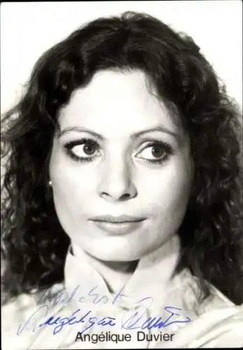 Ak Schauspielerin Angelique Duvier, Portrait, Autogramm