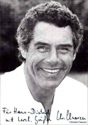 Ak Schauspieler Christian Claaszen, Portrait, Autogramm