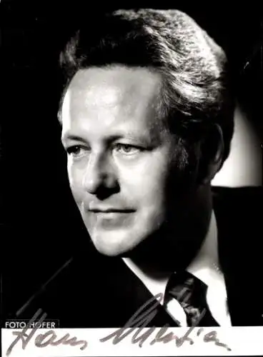 Ak Schauspieler Hans Christian, Portrait, Autogramm