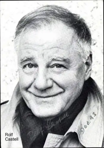 Ak Schauspieler Rolf Castell, Portrait, Autogramm
